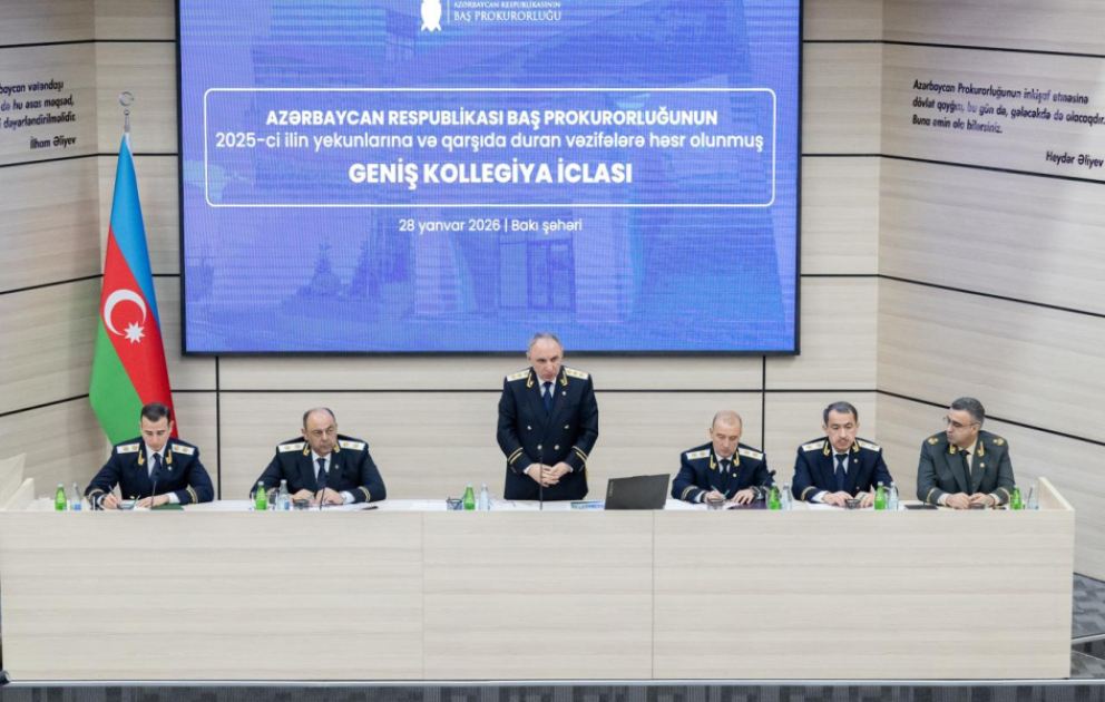 Baş Prokurorluqda ötən il görülmüş işlər və qarşıda duran vəzifələr müzakirə edilib