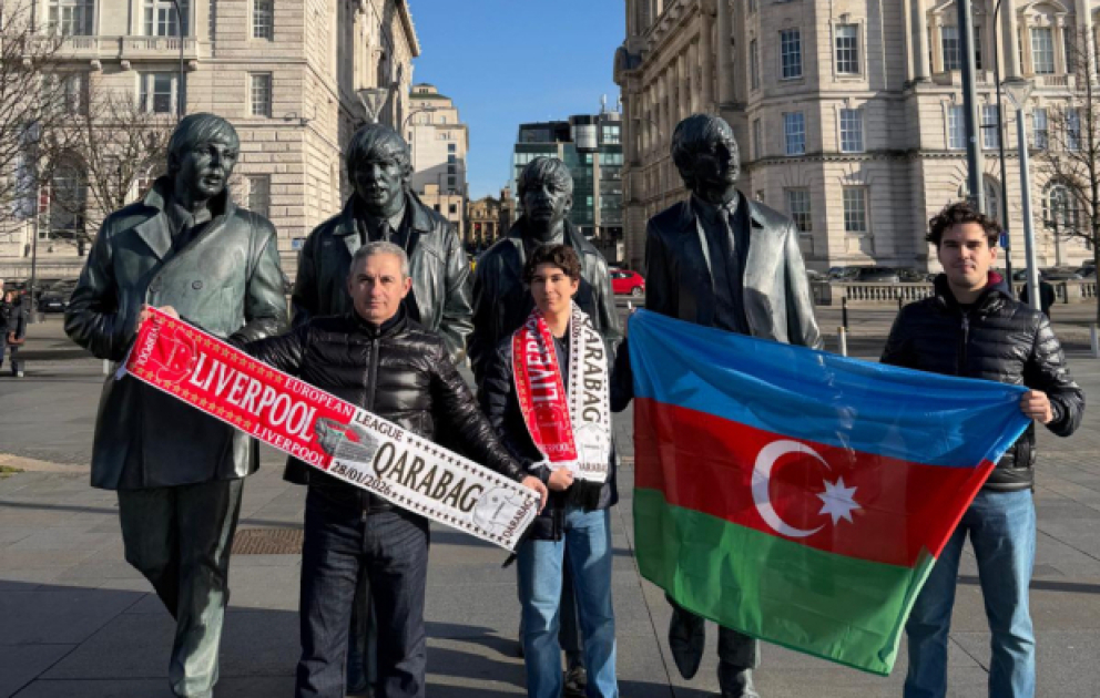 Azərbaycanlı azarkeşlər Liverpulda