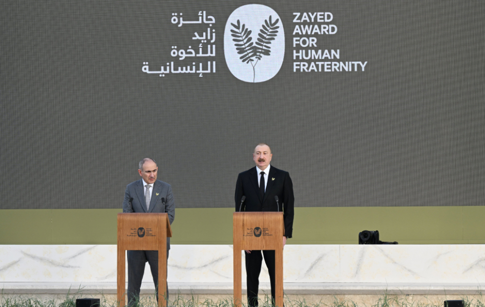 Abou Dhabi a accueilli la cérémonie de remise du Prix Zayed pour la Fraternité humaine
Le président Ilham Aliyev s’est vu décerner cette distinction