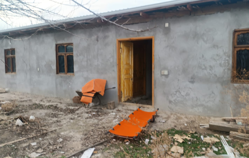 Tovuzda yanan evdən kişi meyiti tapılıb