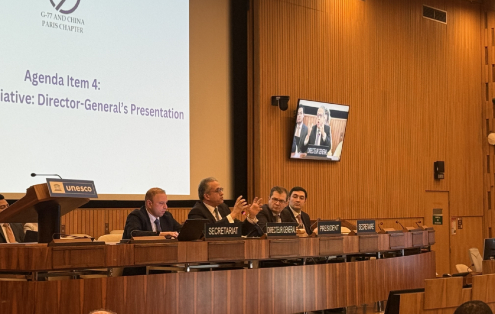 UNESCO-nun mənzil-qərargahında Azərbaycanın sədrliyi ilə G-77 və Çin Qrupunun plenar iclası keçirilib