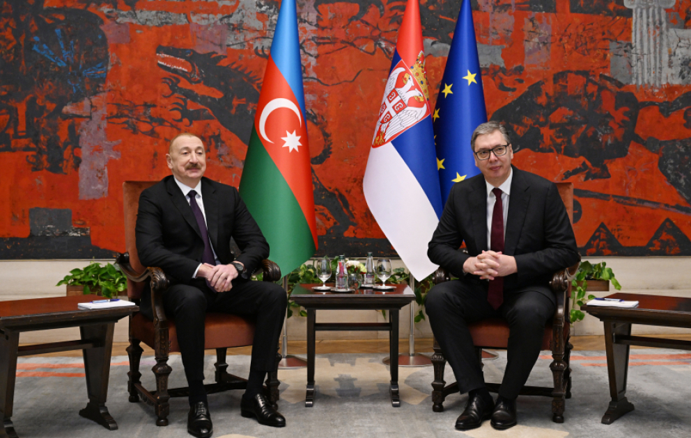 Rencontre en tête-à-tête des présidents Ilham Aliyev et Aleksandar Vucic à Belgrade