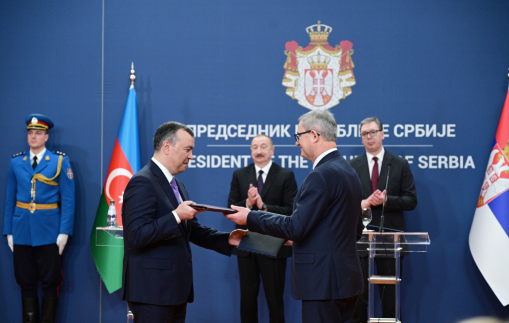 Azerbaijan-Serbia documents exchanged