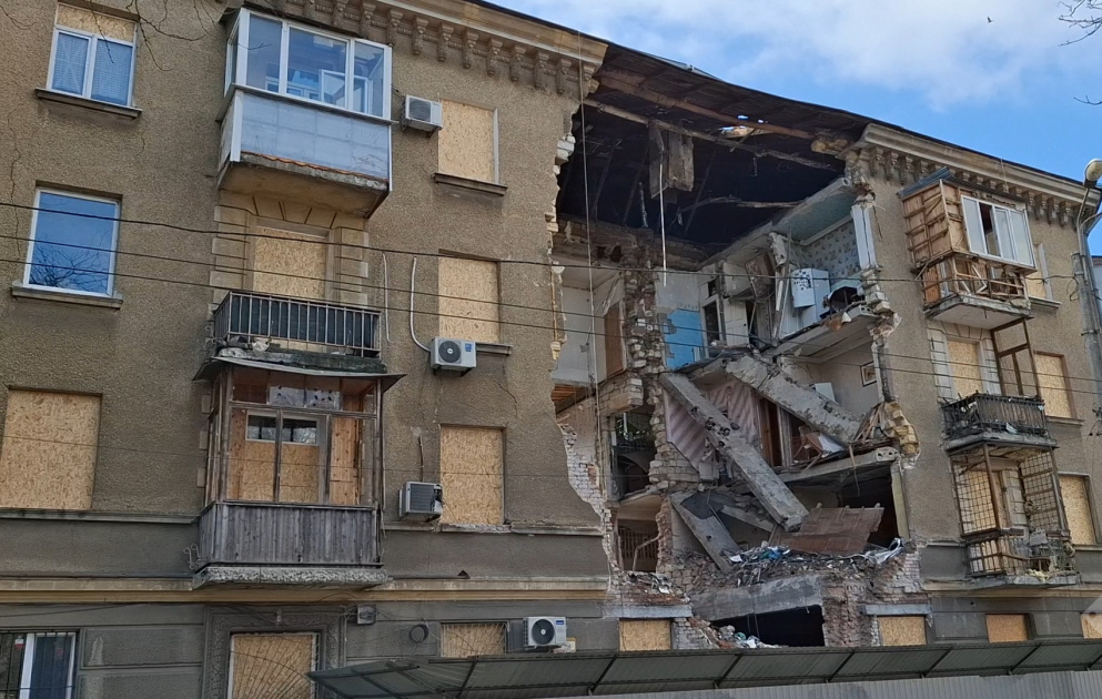 Разрушенная авиаударами Одесса
