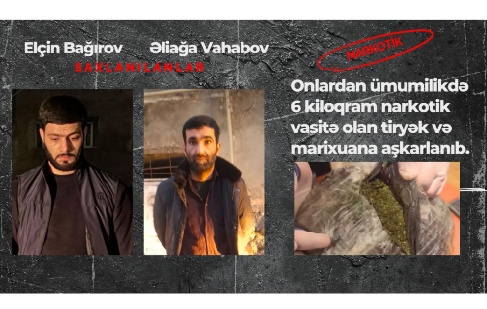 Sosial şəbəkələrdə narkotik vasitələr satan şəxslər saxlanılıblar