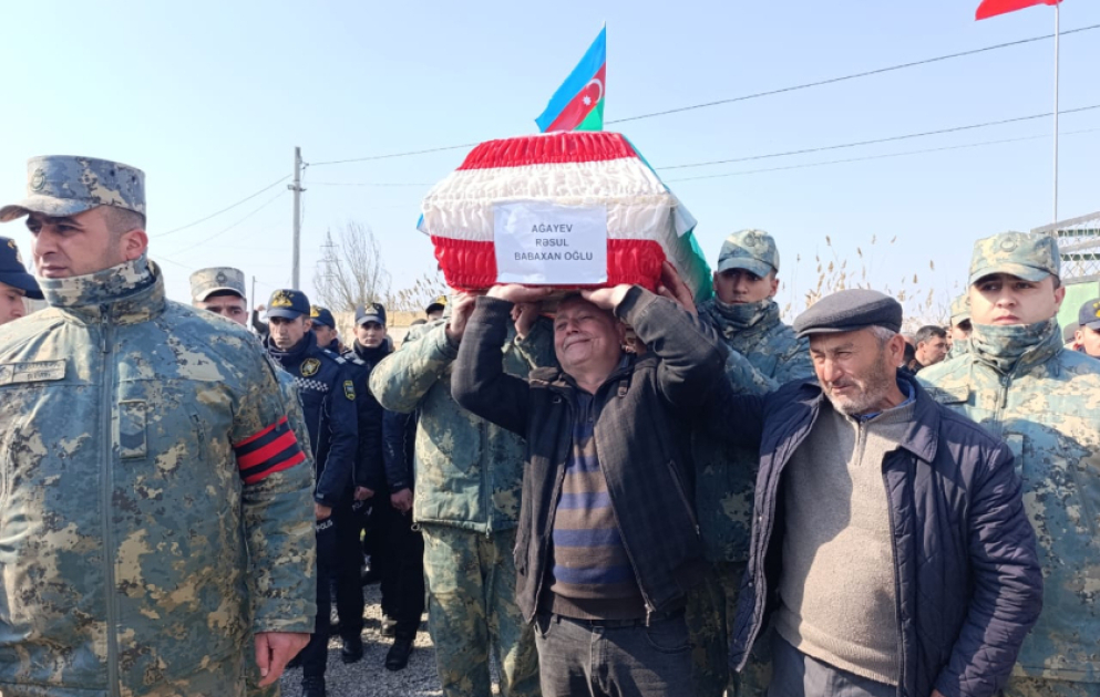 В Сабирабаде преданы земле останки считавшегося пропавшим без вести шехида Первой Карабахской войны Расула Агаева