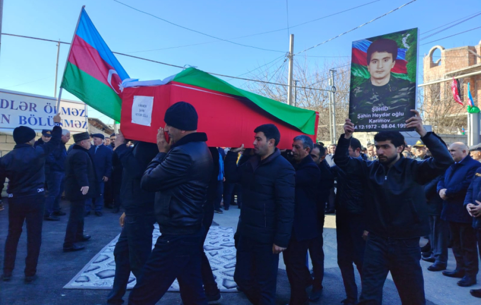 Birinci Qarabağ müharibəsinin şəhidi Mingəçevirdə torpağa tapşırılıb