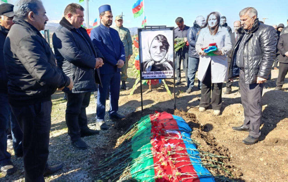 В Ходжалы преданы земле останки Зибейды Ахмедовой, считавшейся пропавшей без вести во время Ходжалинской трагедии
