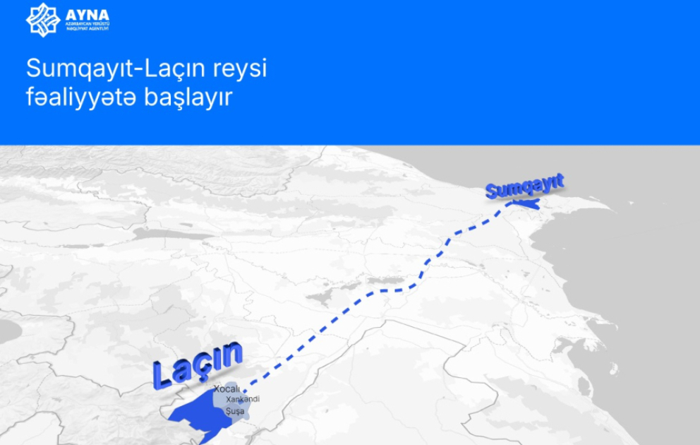 Sumqayıt-Laçın reysi fəaliyyətə başlayır
