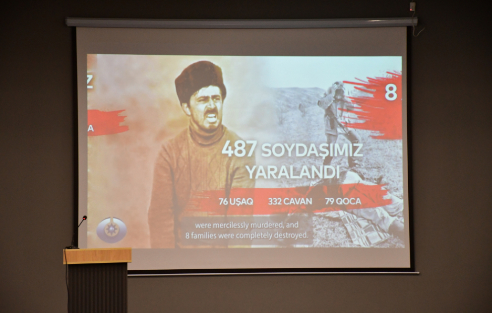 Xankəndidə Xocalı soyqırımı qurbanlarının xatirəsi anılıb