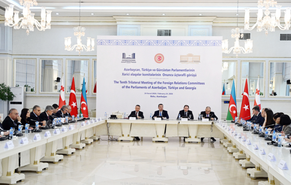Azərbaycan, Türkiyə və Gürcüstan parlamentlərinin Xarici əlaqələr komitələrinin onuncu üçtərəfli iclası keçirilib