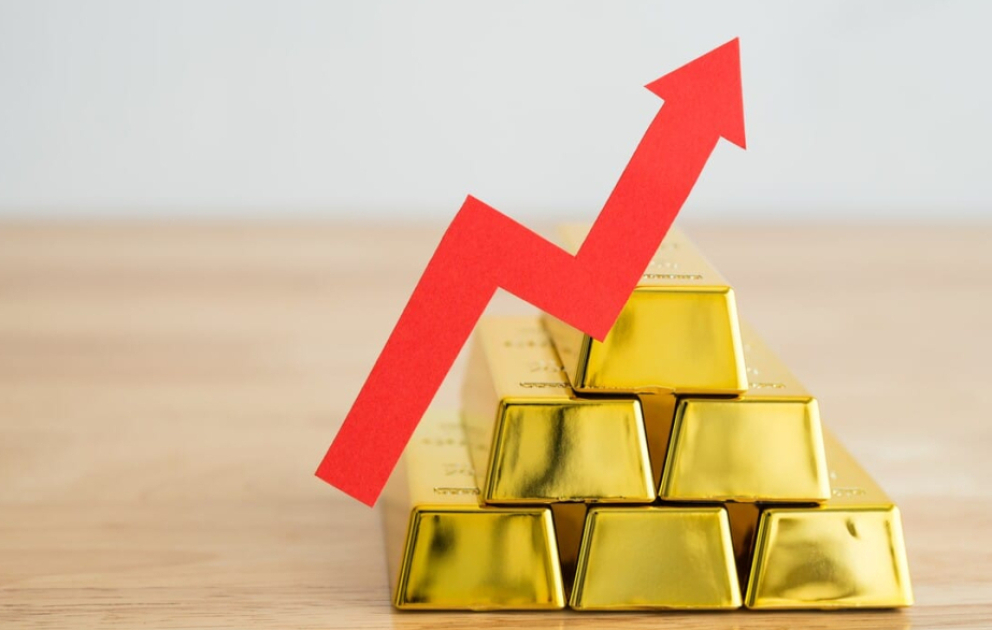 Gold price rises over $46 on global market