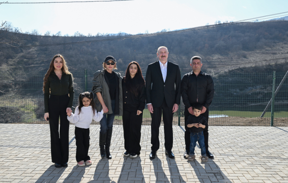 President Ilham Aliyev inspected reconstruction progress in Khanabad village of Khojaly district