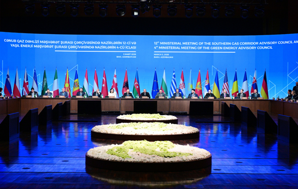 12. Ministertreffen des Beratungsgremiums für Südlichen Gaskorridor und 4. Ministertreffen des Beratungsgremiums für Grüne Energie
Präsident Ilham Aliyev nimmt an Veranstaltung teil