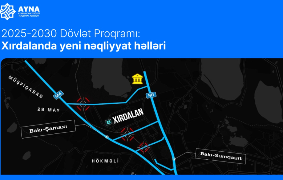 Xırdalanda nəqliyyatın hərəkətinin tənzimlənməsi üçün bir neçə layihə icra olunacaq