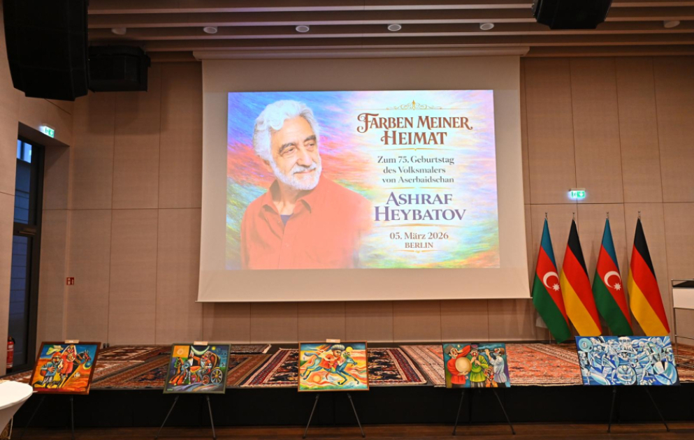 Xalq rəssamı Əşrəf Heybətovun 75 illik yubileyi münasibətilə Berlində sərgi təşkil olunub