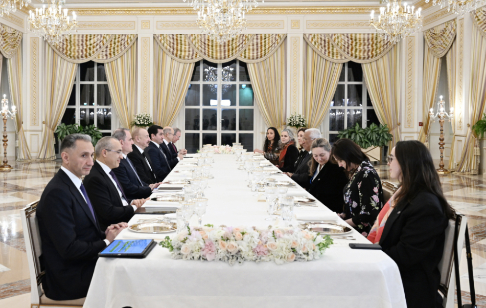 President Ilham Aliyev held expanded meeting with President of European Council during official luncheon