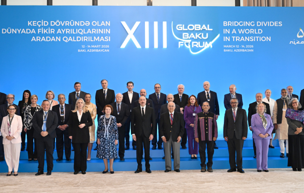 13th Global Baku Forum, themed “Bridging Divides in a World in Transition,” commenced in Baku, 
President Ilham Aliyev addressed opening ceremony of Forum