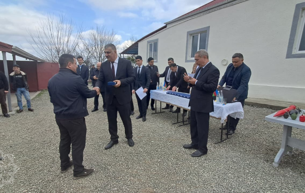 Xocavəndin Xanoba kəndində 25 ailəyə evlərinin açarları təqdim olunub