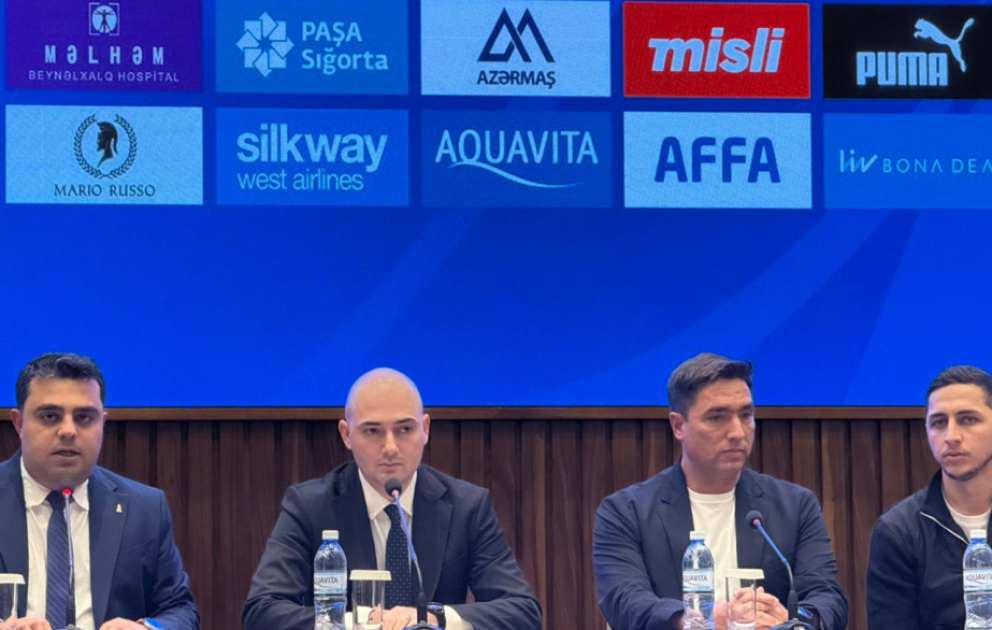 Azərbaycan millisinin yeni baş məşqçisi Rui Jorje ictimaiyyətə təqdim olunub