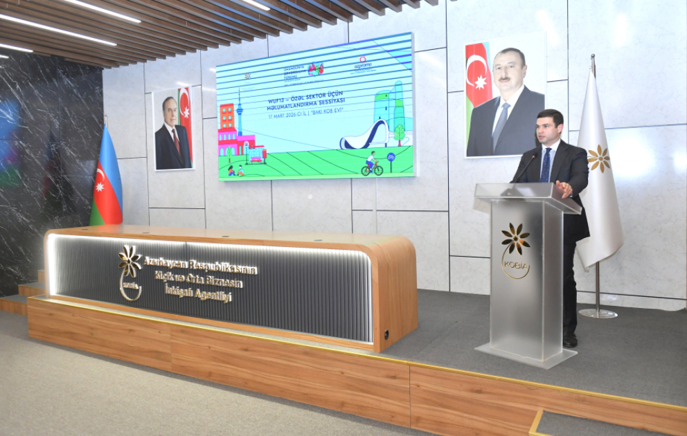 KOBİA-nın rəhbəri Azərbaycan sahibkarlarını WUF13-də fəal iştiraka çağırıb