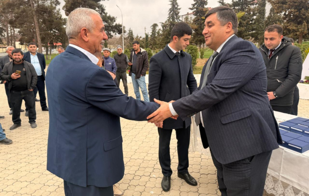 Xocavənd şəhərində daha 46 ailəyə evlərinin açarları təqdim olunub