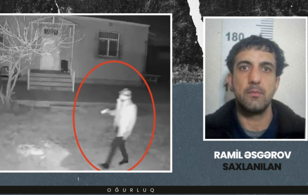 Sabunçu rayonunda evlərdən oğurluq edən şəxs saxlanılıb