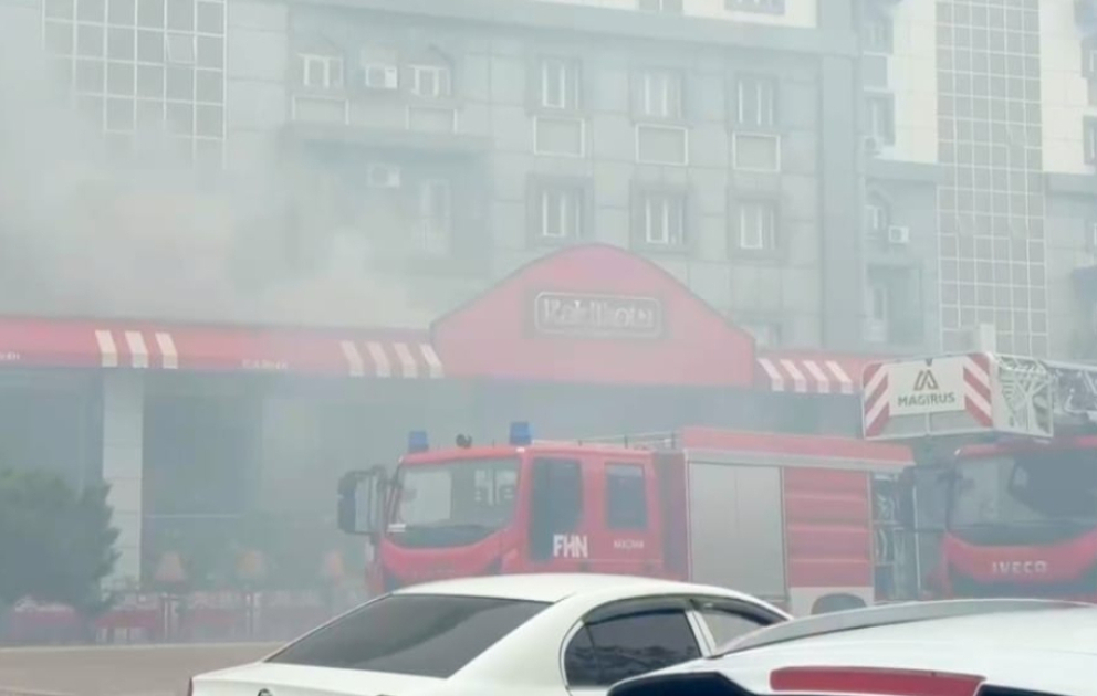 Naxçıvanda restoranda yanğın baş verib