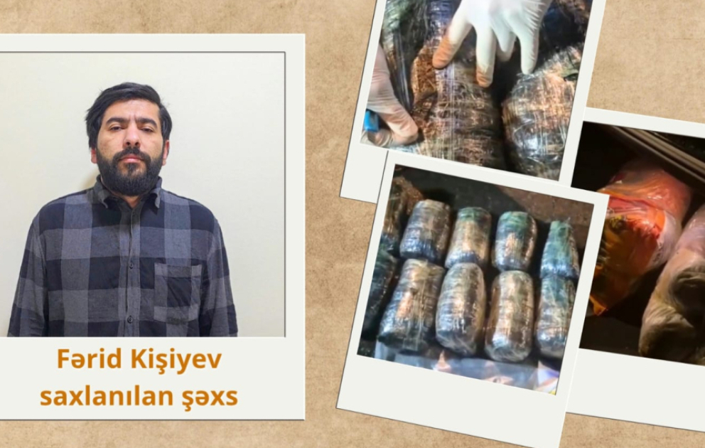 Lənkəranda 12 kiloqram narkotik vasitə qanunsuz dövriyyədən çıxarılıb