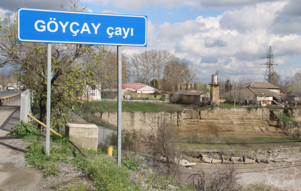 Göyçay çayından sel keçir