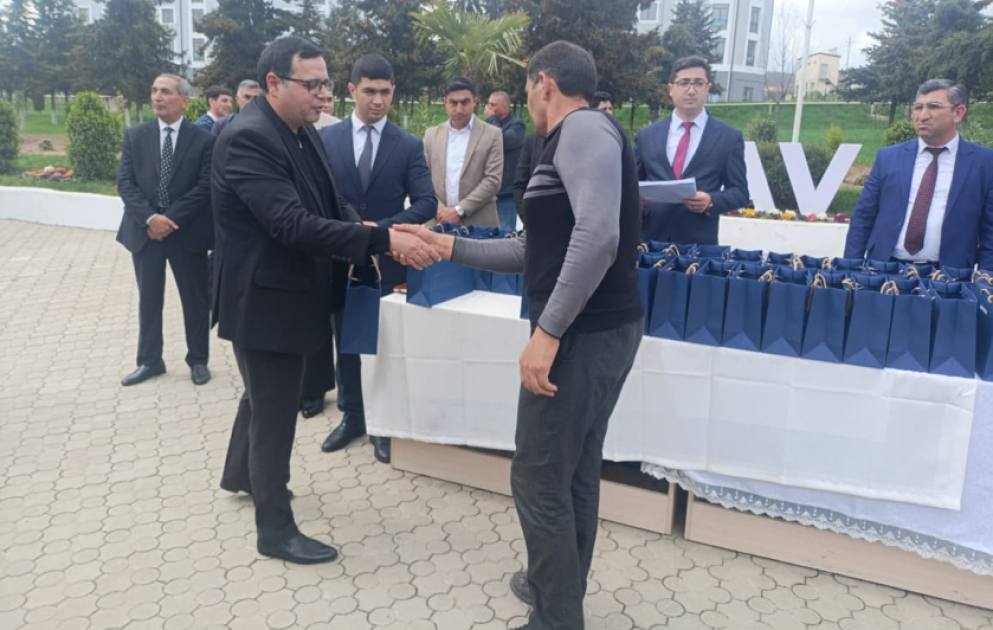 Xocavənd şəhərində daha 64 ailəyə evlərinin açarları təqdim olunub