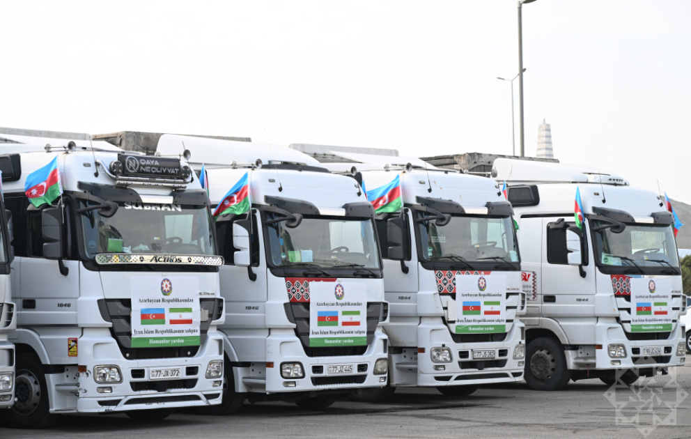 Azərbaycan Prezidentinin tapşırığı ilə İrana növbəti humanitar yardım yola salınıb