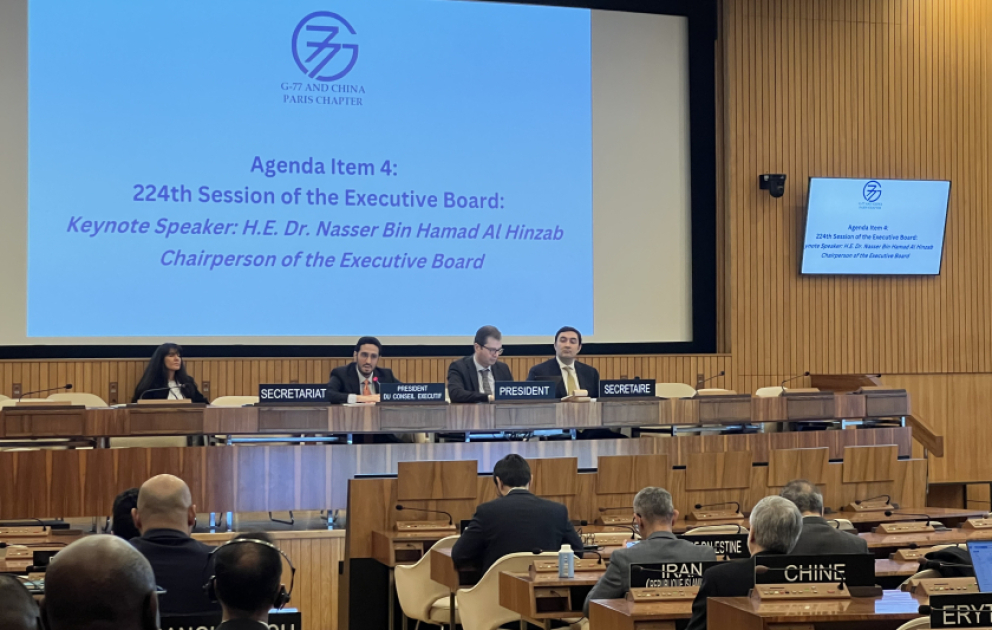 Azərbaycanın sədrliyi ilə UNESCO-da G-77 və Çin Qrupunun iclası: Sessiyaöncəsi koordinasiya gücləndirilir