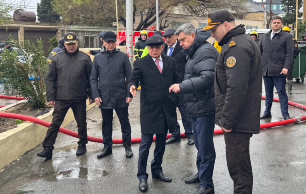 Fövqəladə hallar naziri Keşlədə görülən təhlükəsizlik tədbirləri ilə yerində tanış olub