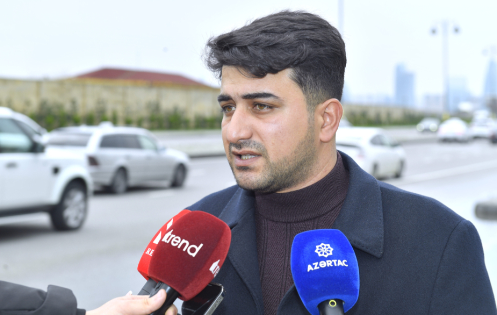 Xətai rayonunda bir neçə ərazi yağış sularından təmizlənib
