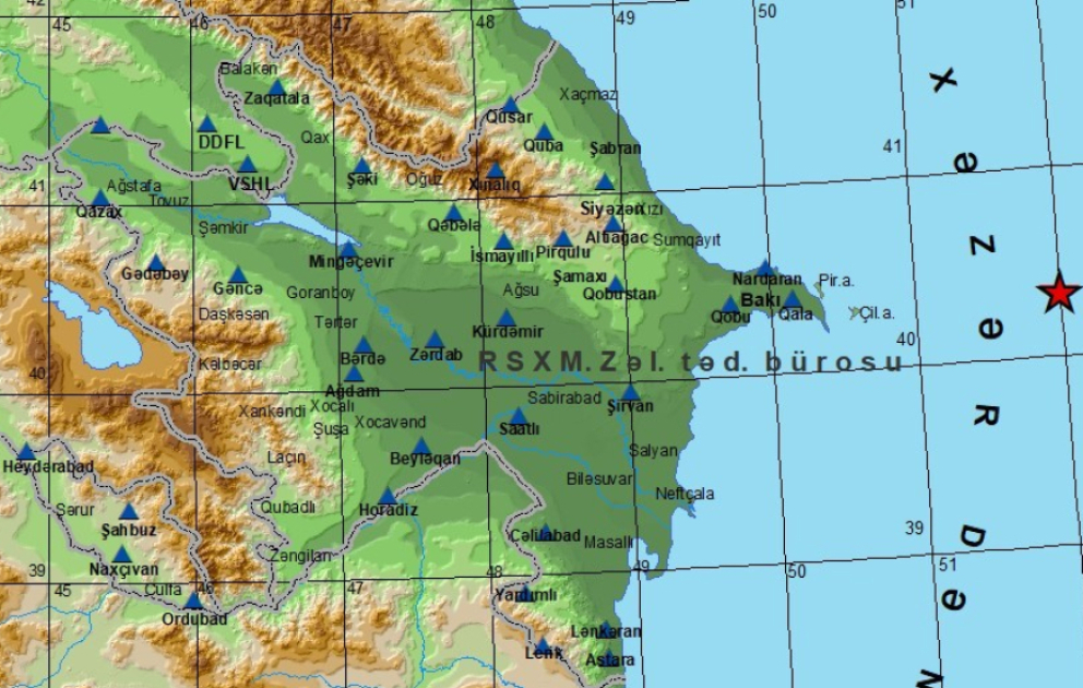 Magnitude 3 quake strikes Caspian Sea