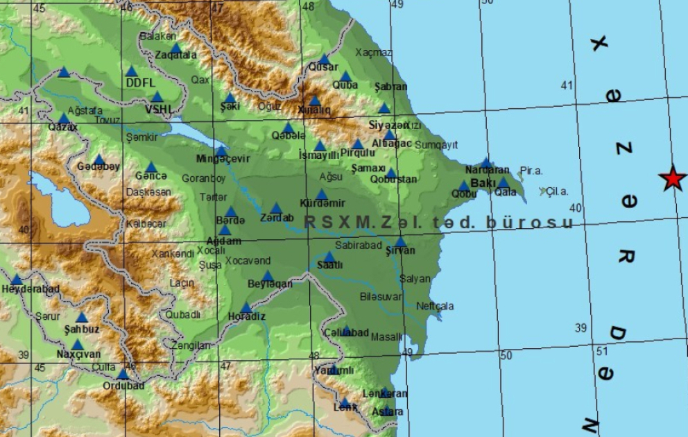 В Каспийском море произошло землетрясение