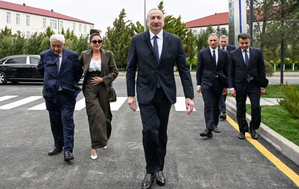 Президент Ильхам Алиев принял участие в открытии Международного учебного центра в Национальной академии авиации