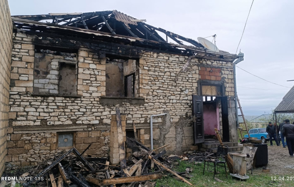 Tovuzda evdə yağın - köməksiz vəziyyətdə qalan şəxs təxliyə olunub