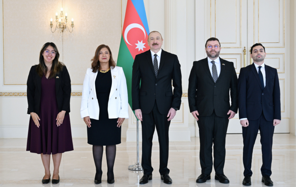 Prezident İlham Əliyev Kolumbiyanın Azərbaycanda yeni təyin olunmuş səfirini qəbul edib