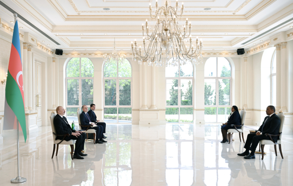Le président de la République reçoit le nouvel ambassadeur d'Eswatini en Azerbaïdjan