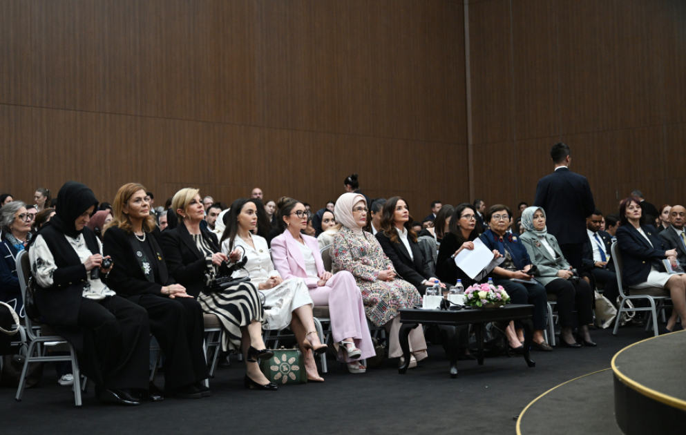Azərbaycanın birinci xanımı Mehriban Əliyeva Antalyada “Fələstində sülh naminə birləşərək: Təhsil sisteminin məhv edilməsi ilə mübarizə və gələcəyin qorunması” adlı paneldə iştirak edib
