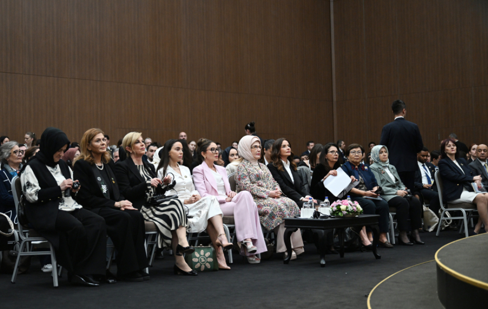 La Première dame d'Azerbaïdjan participe à un panel intitulé « Unis pour la paix en Palestine : lutter contre la destruction du système éducatif et protéger l'avenir » à Antalya