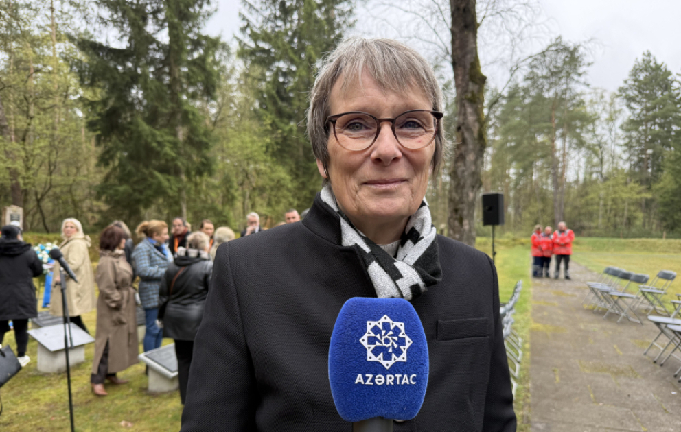 Elke Qriqlevski: Bergen-Belzen əsir düşərgəsində azərbaycanlı əsirlərin xatirə lövhəsinin açılışından çox şadıq