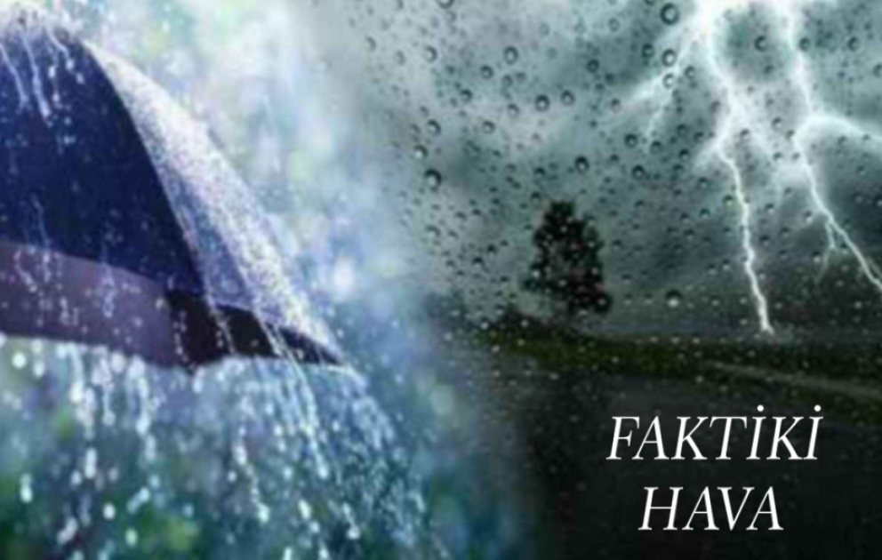 Şimşək çaxır, yağış və qar yağır – FAKTİKİ HAVA