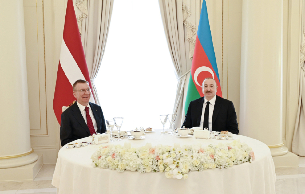 Official luncheon hosted in honor of Latvian President