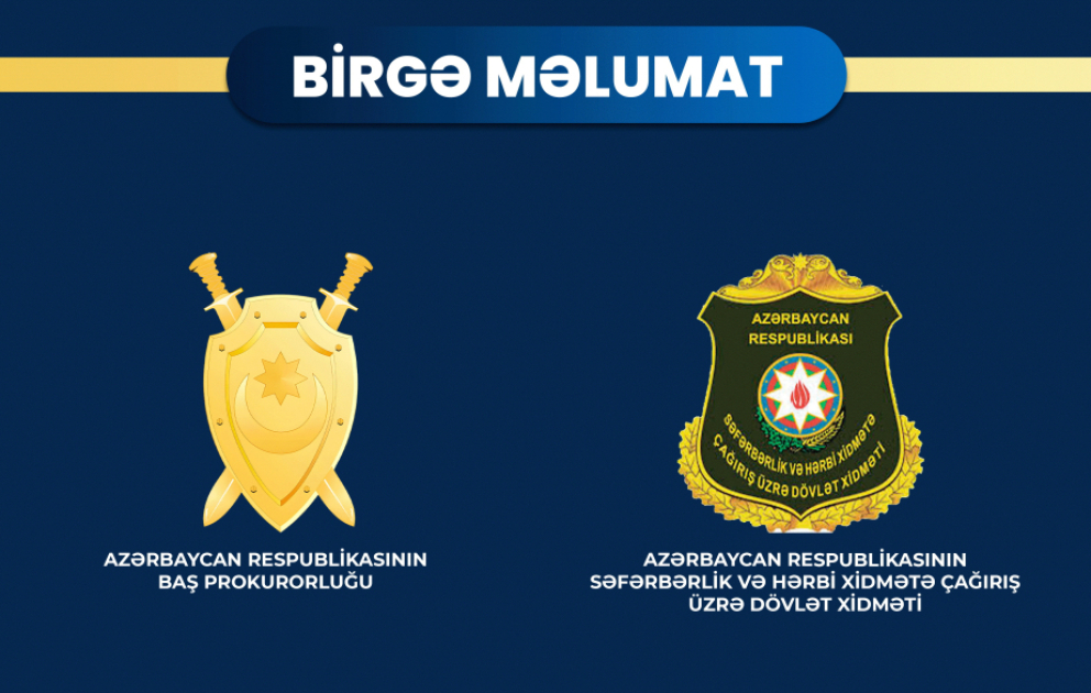 Hərbi xidmətdən möhlət hüququnun verilməsi müqabilində rüşvət almaqda təqsirləndirilən 8 vəzifəli şəxs həbs edilib
