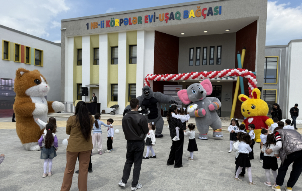Füzulidə 240 yerlik körpələr evi-uşaq bağçası açılıb