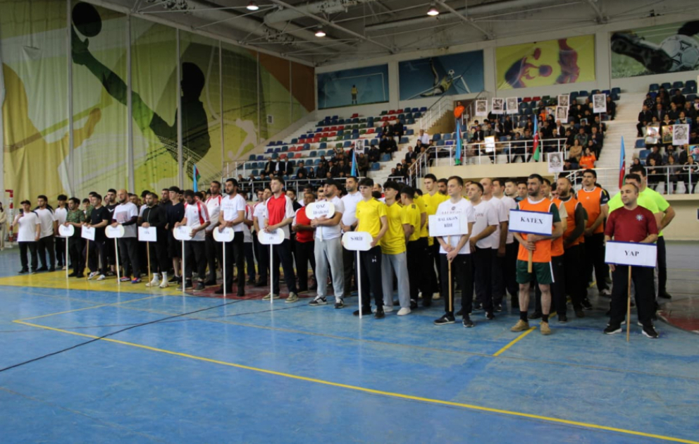Balakəndə şəhidlərin xatirəsinə həsr edilən voleybol üzrə rayon turnirinə start verilib