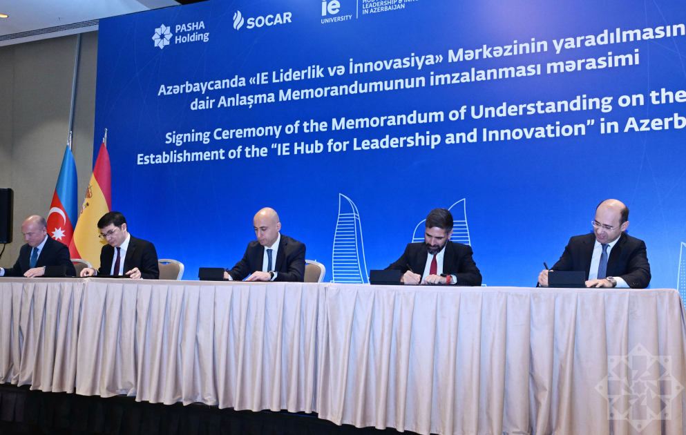 IE Liderlik və İnnovasiya Mərkəzinin yaradılması üzrə Anlaşma Memorandumu imzalanıb